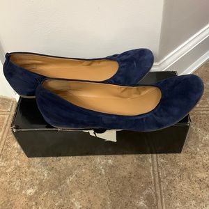 J. Crew Factory Anya Suede Ballet Flats